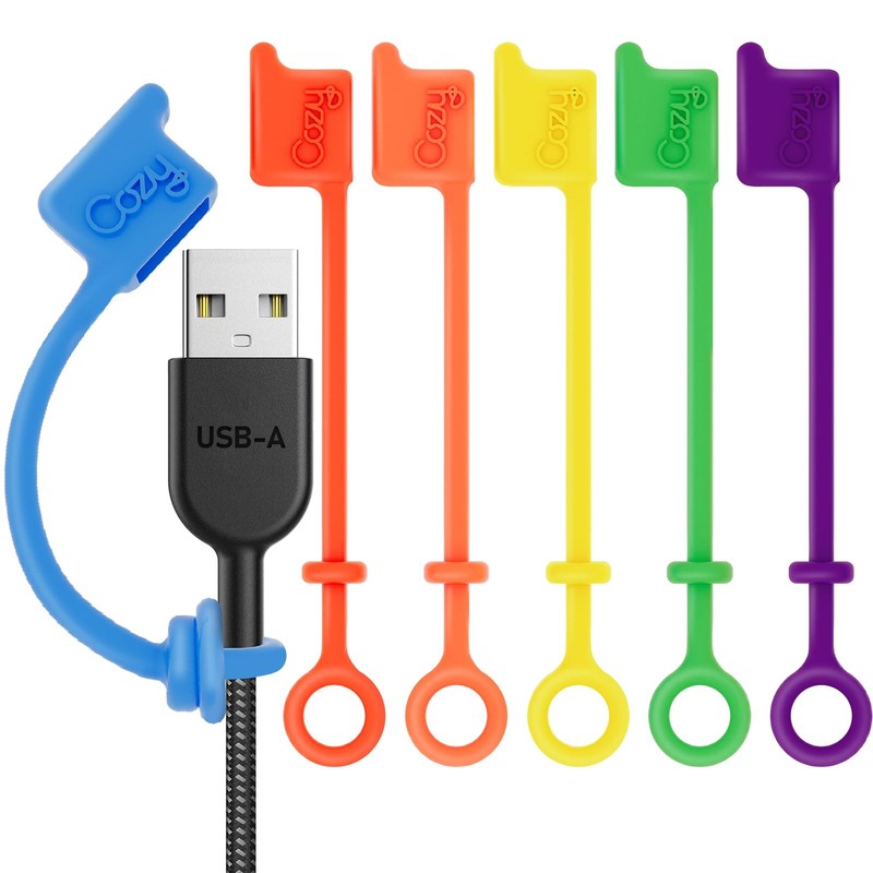 USB Caps Covers/Tether for USB A Cable with Dust Protection, Protects During ...