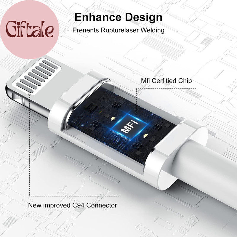 3Ft Iphone Charger Apple Mfi Certified, Apple Lightning to USB Cable 3 Feet,Fast gallery