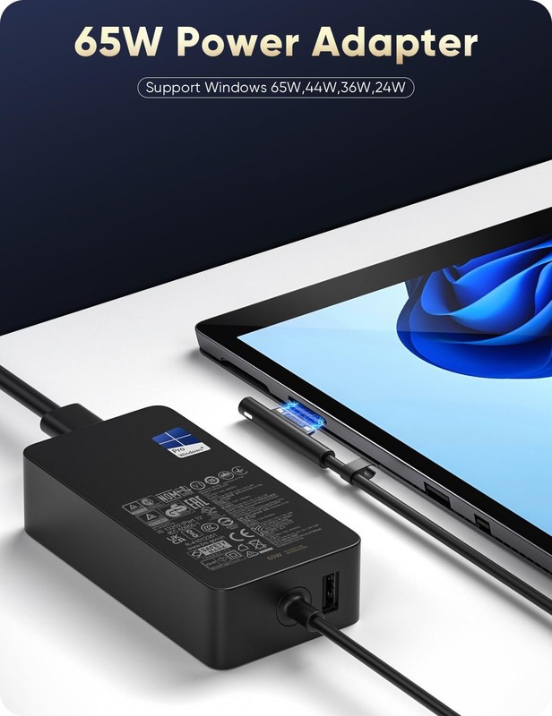 Microsoft Surface Pro Charger for 65W Windows Surface Charger 11,10,9,8,7+,7,... gallery