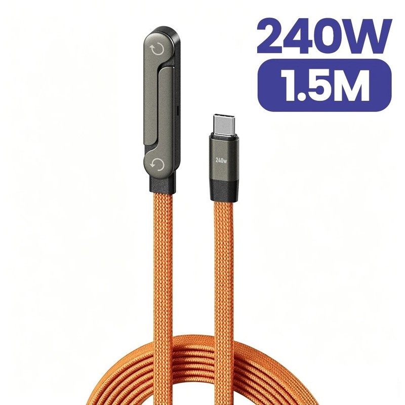 240W Fast Charging Cord USB C to USB C Cable Invisible Stand Charger Cable gallery