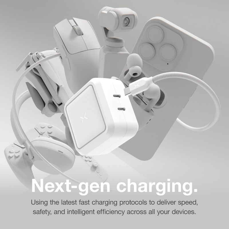 NOCO XGrid X65: 65W USB-C Charger - Dual Port - Type C Power Adapter (White) gallery