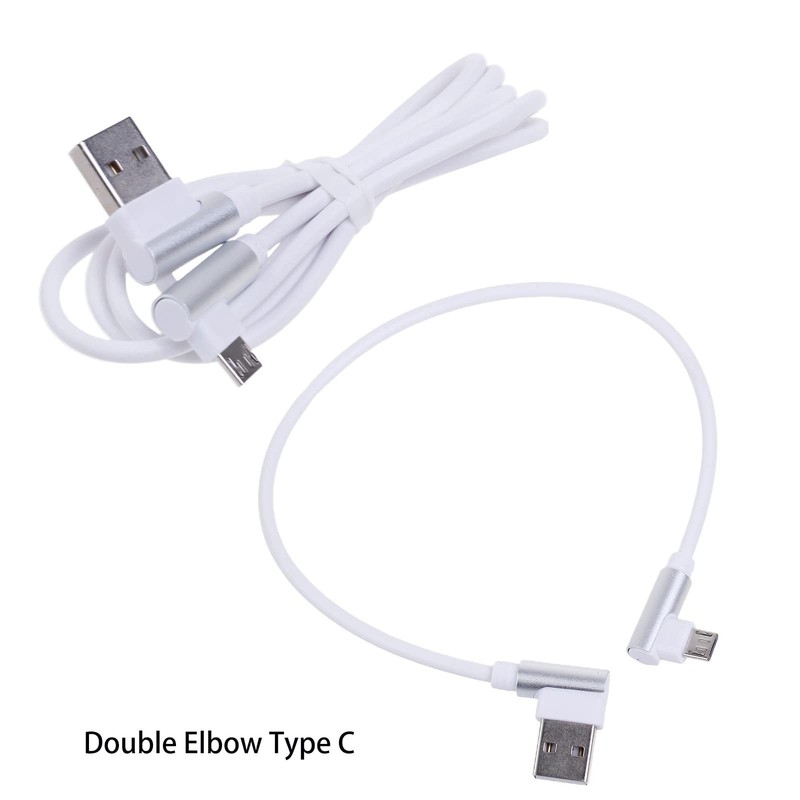 90 Degree USB Cable Right Angle L Shape Data Sync Charging Cord 0.3m gallery