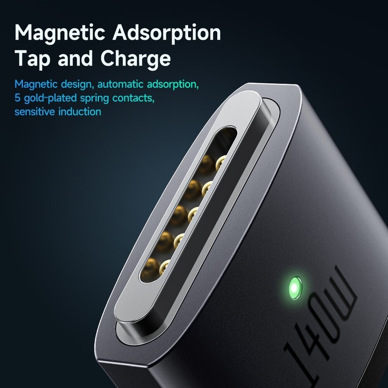 Mcdodo Magnetic Cable PD 140W USB-C to MagSaf* 3 Fast Charge For Macbook Pro Air gallery