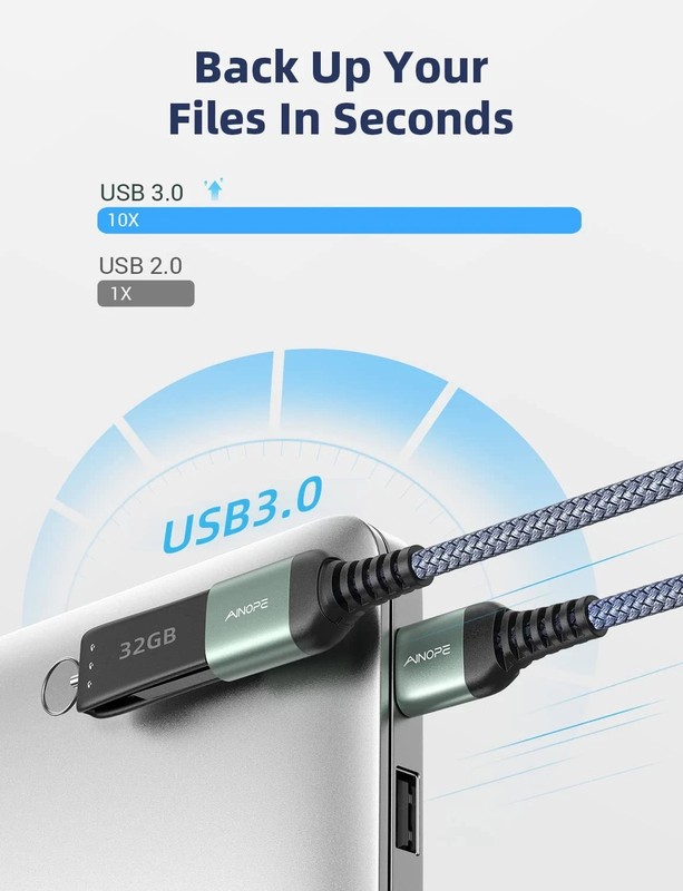 AINOPE USB Extension Cable,USB Extender,USB 3.0 Extension Cable, Male to Fema... gallery