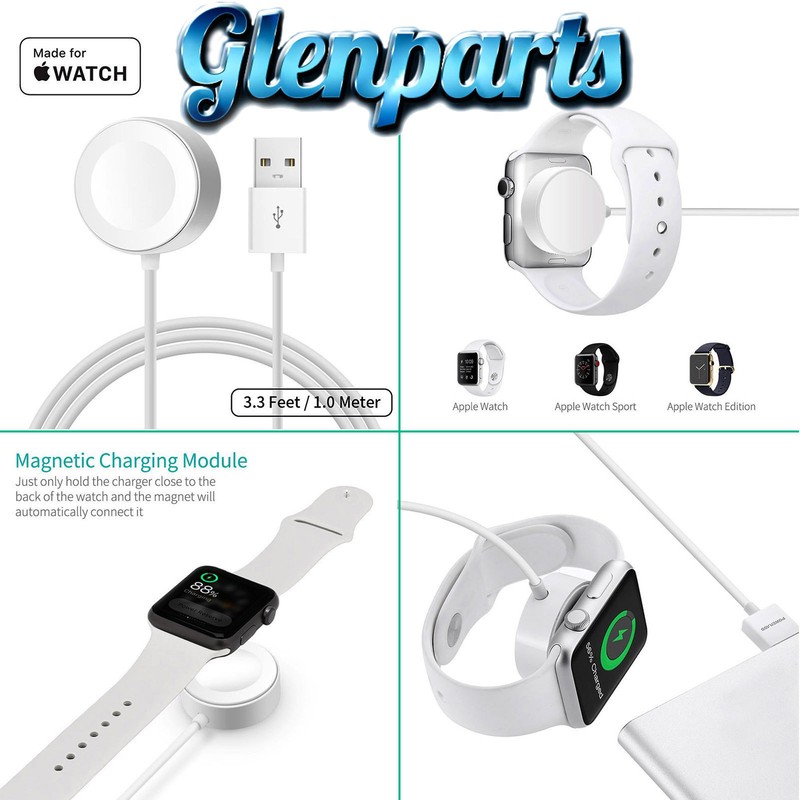Portable Apple Watch Charging Cable Magnetic Charging Dock 3.3 feet 1 meter