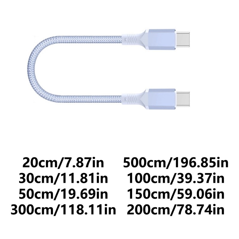 USB C to USB C Cable Fast Charging Cable 480Mbps Data Transfer Cord For Androids gallery