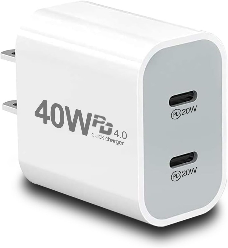 40W Type C Fast Charging PD USB C Adapter Cable For iPhone 14/13/12/11/8/6/XS/XR