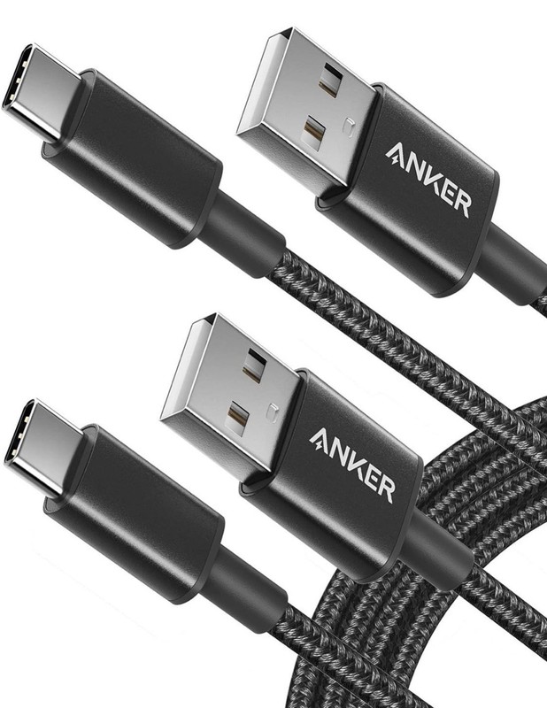 Anker Powerline+ USB-C to USB-A 2.0 Nylon-Braided Charging Cable 6ft