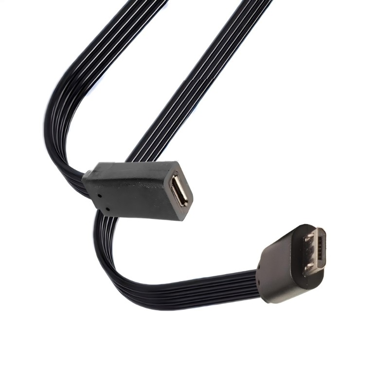 Silicone Microed USB Male To Female Charging Cord Supports 10W Fast Charging gallery
