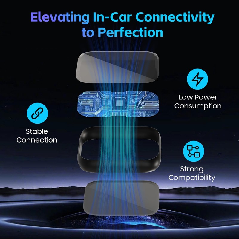 Wireless CarPlay Adapter for Apple iPhone Convert Wired to Wireless Pro gallery