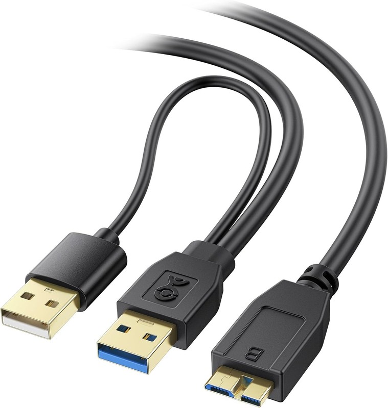 Cable Matters USB 3.0 Micro B Dual USB Power Cable