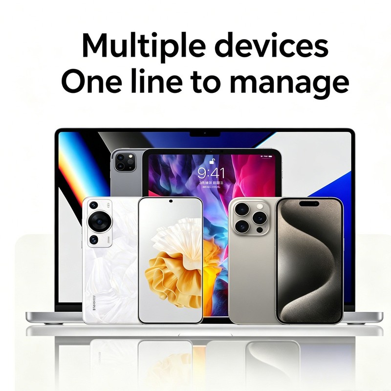 4-in-1 Coiled 65W Fast Charging Cable, USB-C/8-Pin Multi Cord gallery