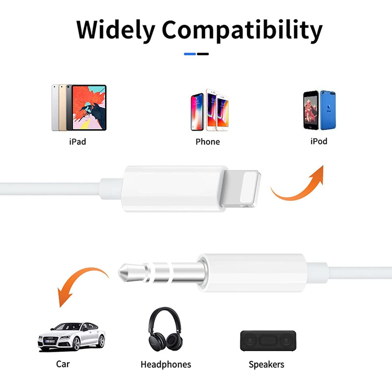 (Apple Mfi Certified) Iphone AUX Cord,Lightning to 1/8 Inch Audio Cable,3.3Ft, H gallery