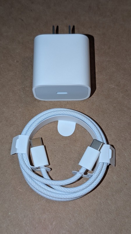 New Genuine OEM Apple Bundle - 20W USB-C Fast Charger A2305 & 1 M Charging Cable