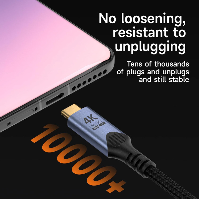 Long Usb-C Cables 2 Pack 10FT, 100W Fast Charging, 20Gbps Superspeed USB 3.2 Gen gallery