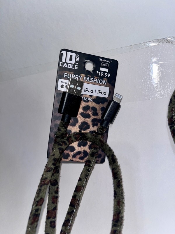 USB to Cable 10 Feet Furry Fashion Soft Fur iPhone iPad iPod Charger gallery