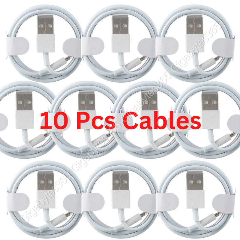 10X USB Charger Cable 3ft 6ft Lot For iPhone14 13 12 11 Pro XS XR Charging Cord