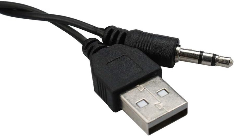 Uxcell 2 Pcs USB 2.0 Charging Cord to Mini B Male and 3.5Mm Jack Plug Audio Cabl gallery