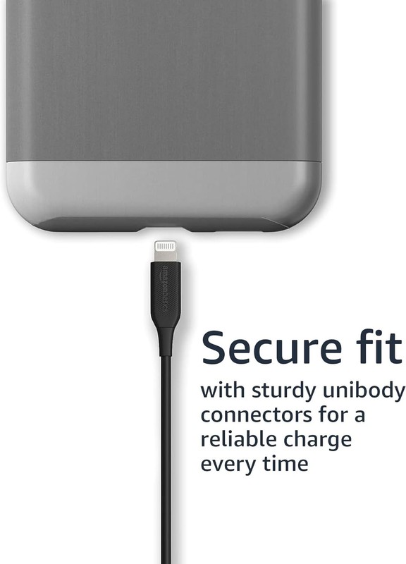 Fast Charging 2-Pack Apple MFi Certified USB-A to Lightning 3ft Cables - Black gallery