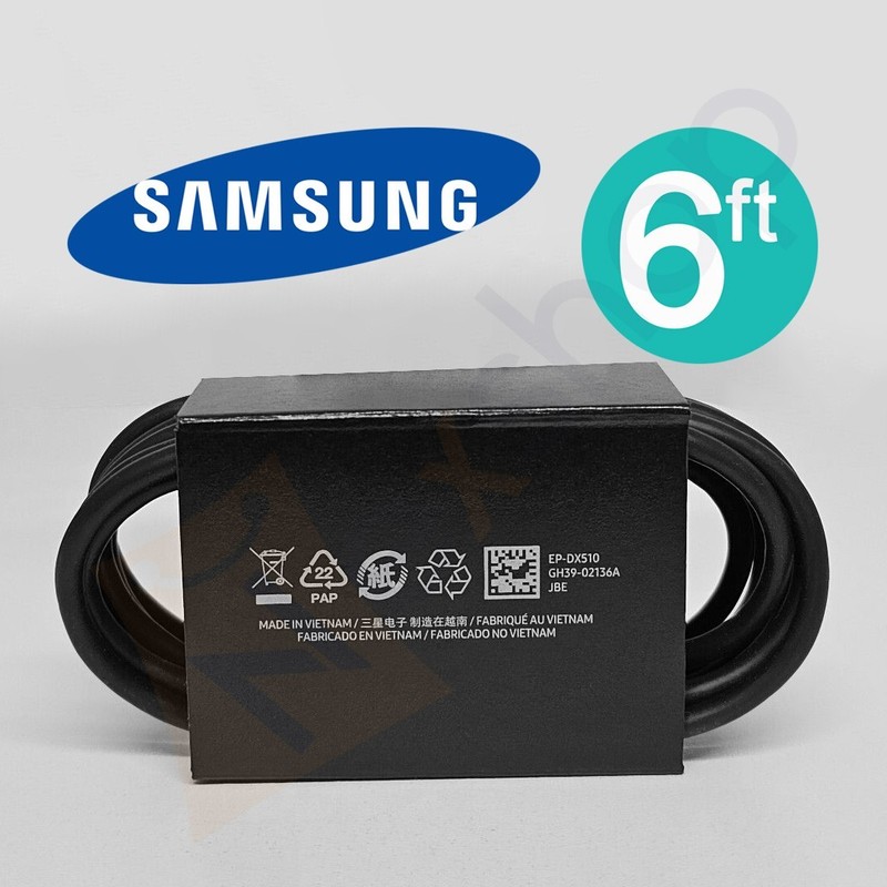NEW!!! Original Samsung Galaxy S23 S22 +/Ultra 5AMP 100Watt 6ft USB-C Cable