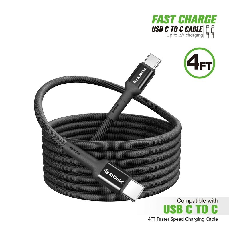 For Cricket Magic 2 5G 2024 2X U655AC 4FT USB C to C Charging Data Cable
