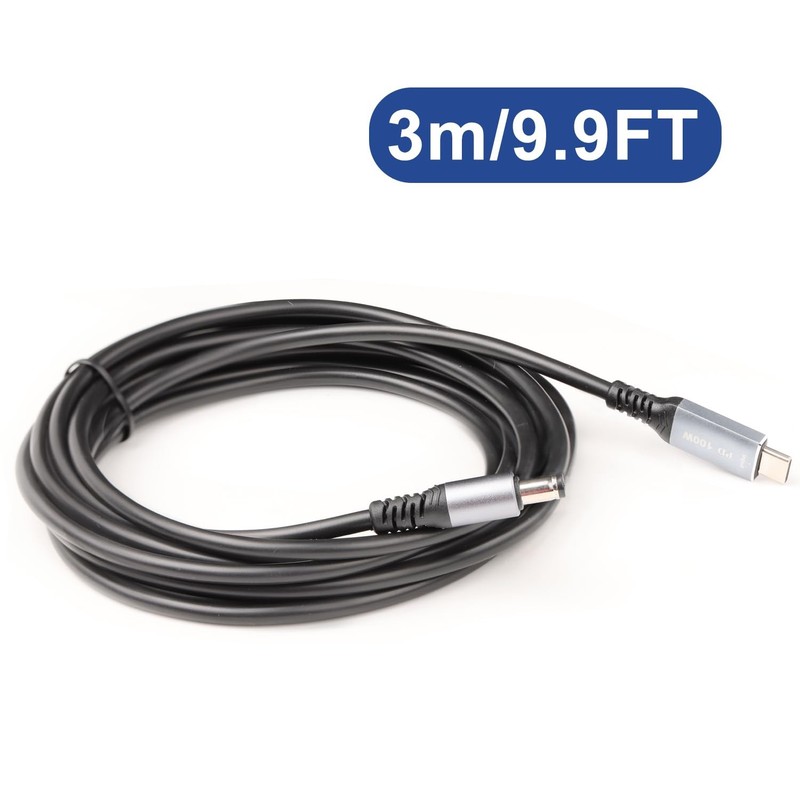 9.9FT USB Type C Input To DC 5521 20V 5A Output PD Power Charging Cable gallery