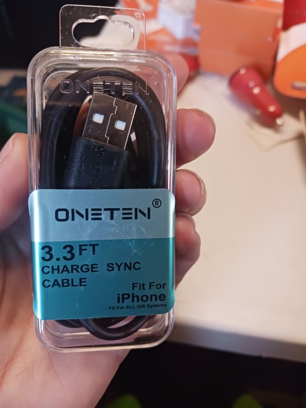 Lot of 6 ONETEN 3.3FT Charge Sync Cable USB. New, Fit For IPhones