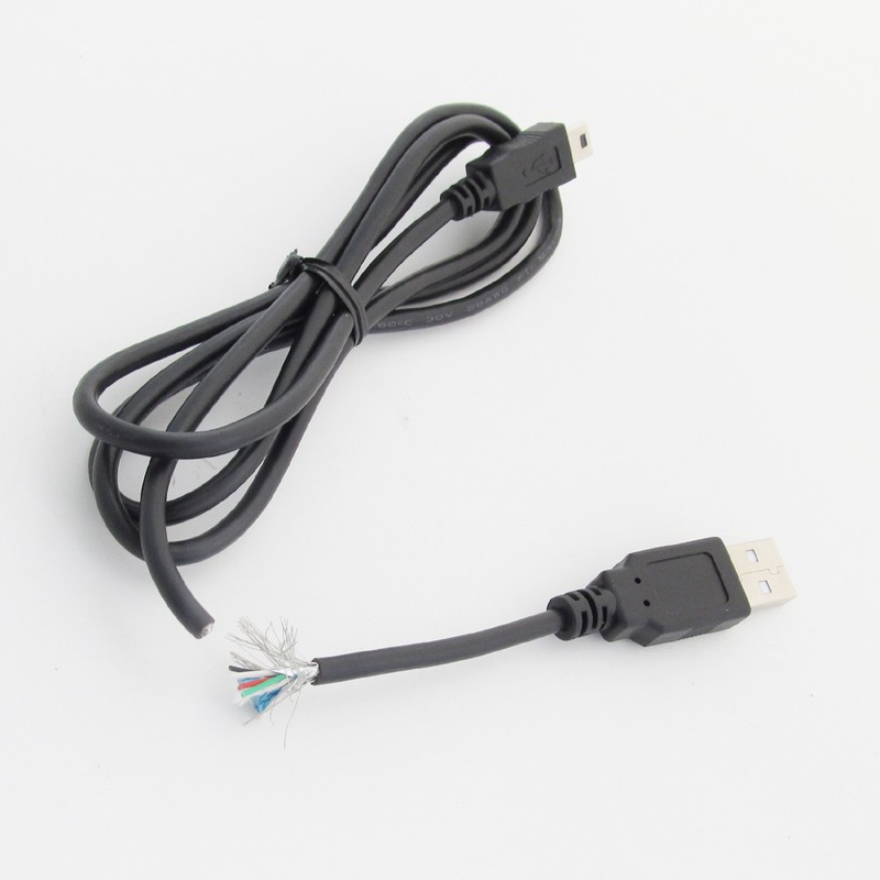 5x 1M/3.3FT USB 2.0 A Male to Mini 5pin B Male 28AWG Copper Data Charging Cable gallery