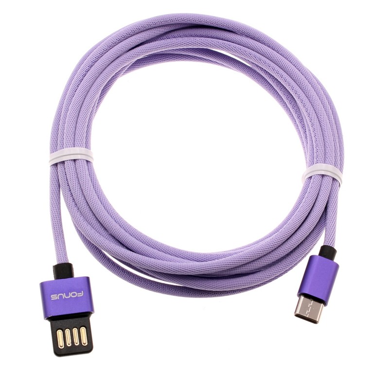 For Samsung Galaxy S24/Ultra/Plus – Purple 10ft USB-C Cable Extra Long Fast