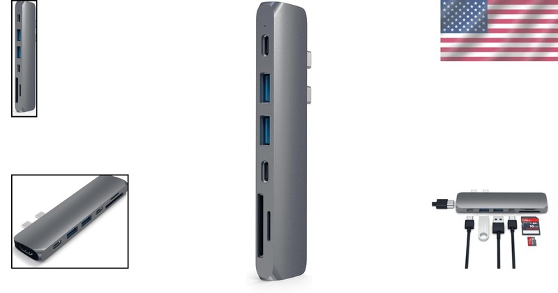 Portable 7-in-1 USB-C Adapter, 4K HDMI, 87W PD, Space Gray gallery
