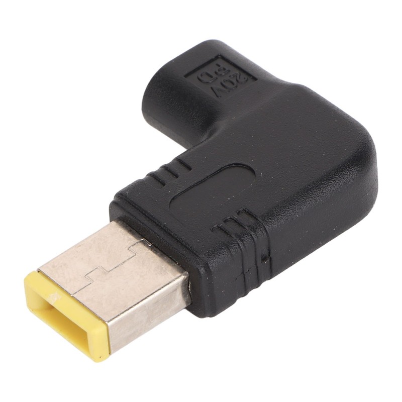 Type C Female To Square Tip Adapter 100W PD Fast Charging 90 Degree Laptop YQHZ