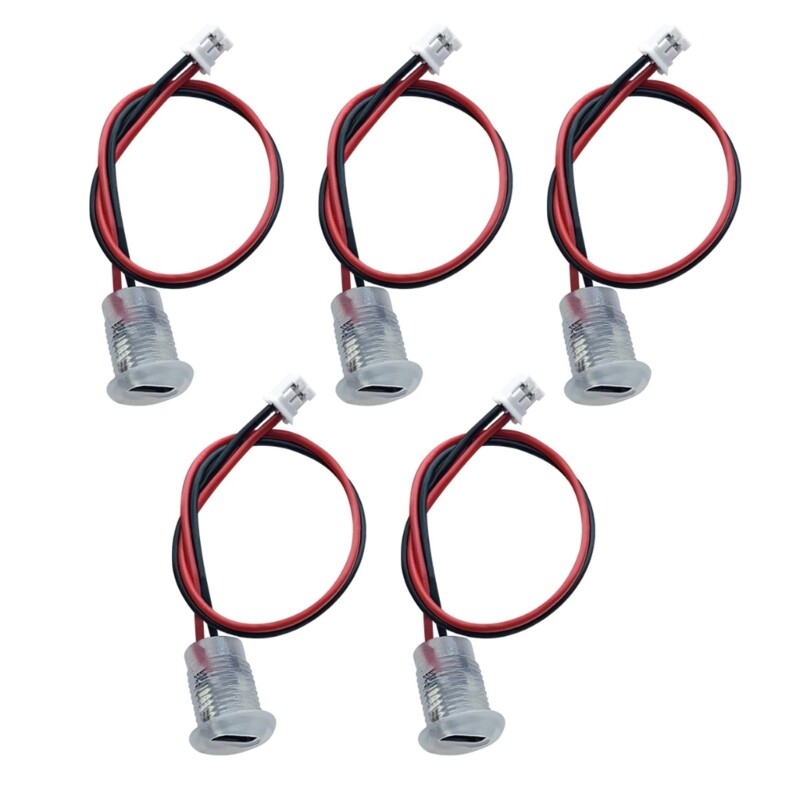 5Pcs Type C Waterproof Female Connector Socket With Wire Fast Charging Socket