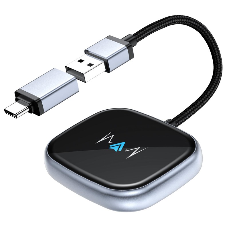Wireless Android Auto Adapter, Wireless carplay Adapter, Latest NFC Touchscre…