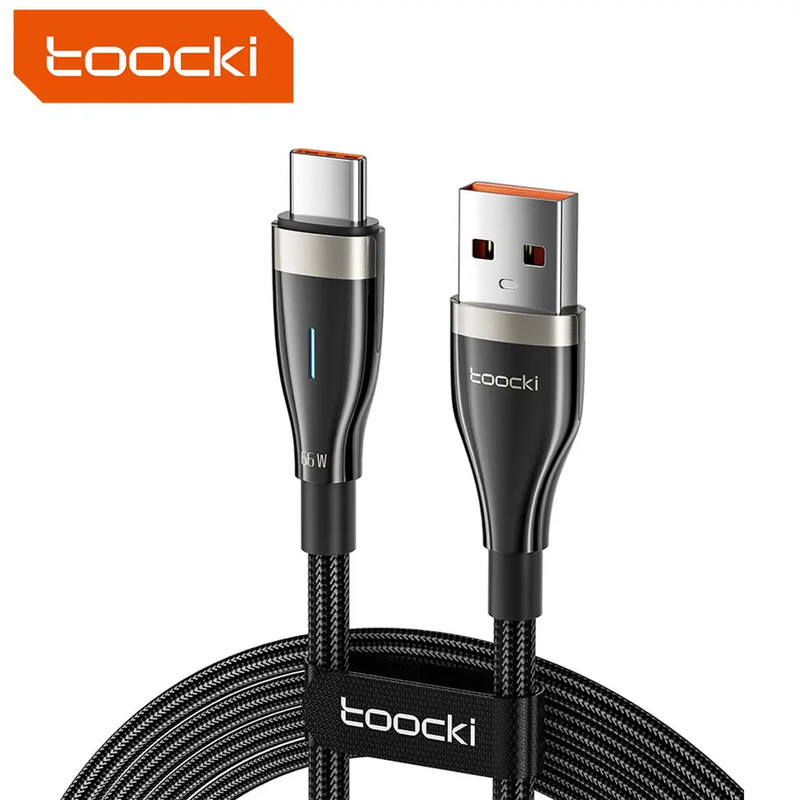 Rapid Charging with the Toocki USB-A to Type-C 6A 66W Fast Charging Cable