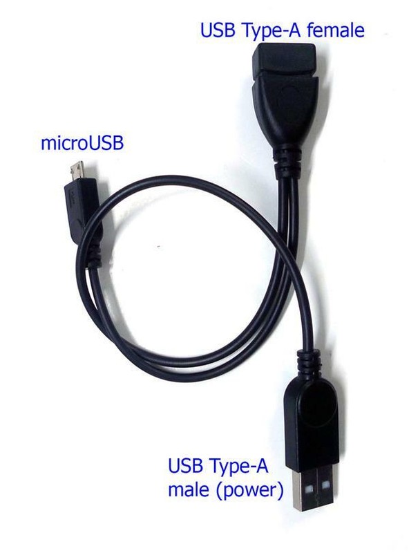 Micro USB OTG Adapter Cable w/ Power Supply For SNES Nintendo Classic Mini AU gallery