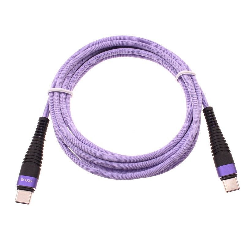 For Galaxy A05/A06/A07 - Purple 10ft PD Cable Type-C to USB-C Fast Charger Cord gallery