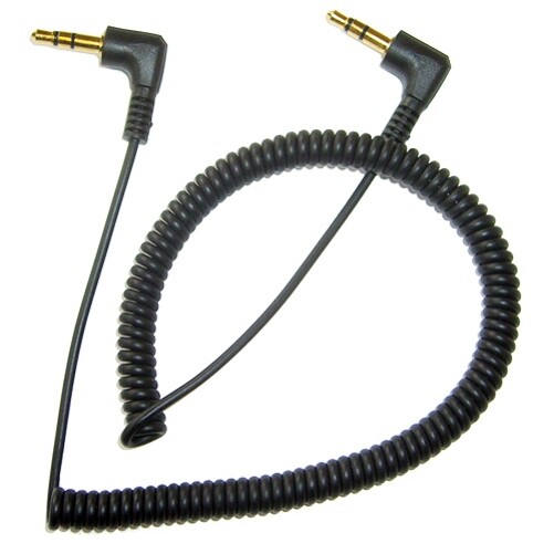 Black Coiled Aux Cable Car Stereo Wire Audio Speaker Cord 3.5mm for Smartphones gallery