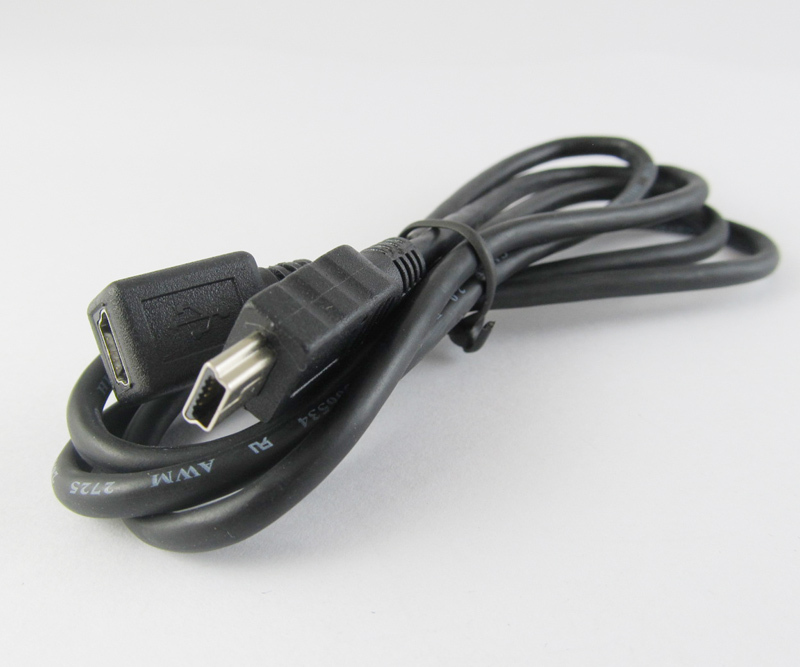1set New Mini USB 5pin Male to Female Jack extension cable 1M gallery