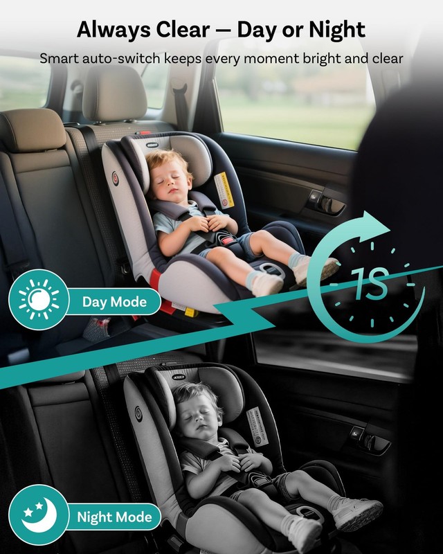 Cabin Care Car Adapter with Baby Car Camera, Wireless CarPlay Display on CarS... gallery