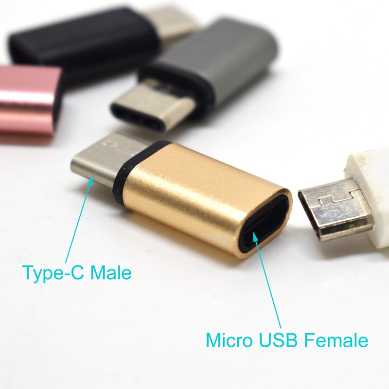 5pcs USB 3.1 Type-C USB-C Male To Micro-B USB Female Converter Charger Adapter