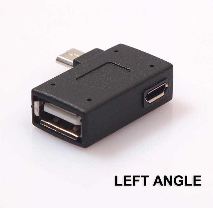 Micro USB 90° Left Right Angle Plug OTG Adapter For SNES Nintendo Classic Mini