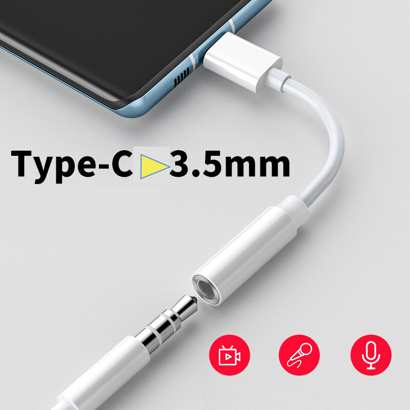 USB-C Type C A Jack 3.5mm Female Adapter Cable For Audio Headphones gallery