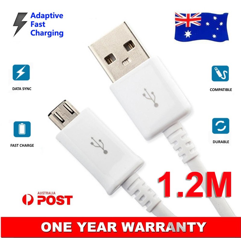 Original Micro USB 3A Fast Charging Cable Cord For Samsung Galaxy J2 Pro (2018)