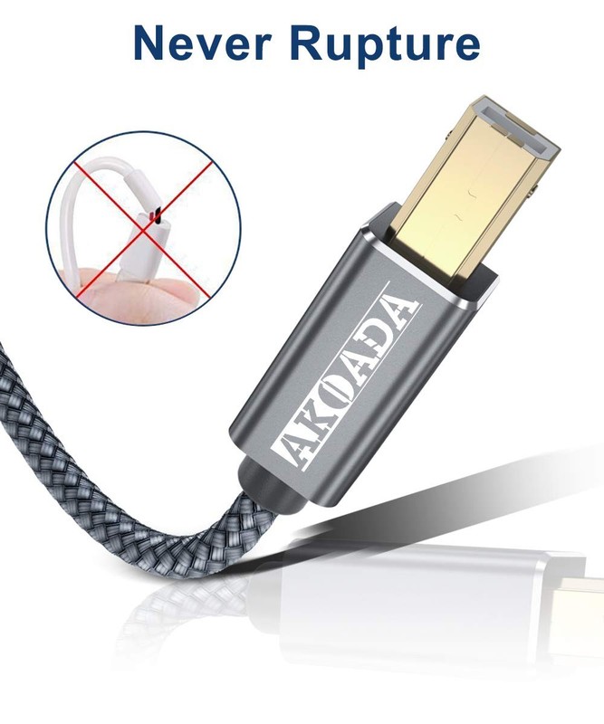 USB 2.0 Printer Cable 20FT, USB Type A Male to B Male Printer Scanner Cord Hi... gallery