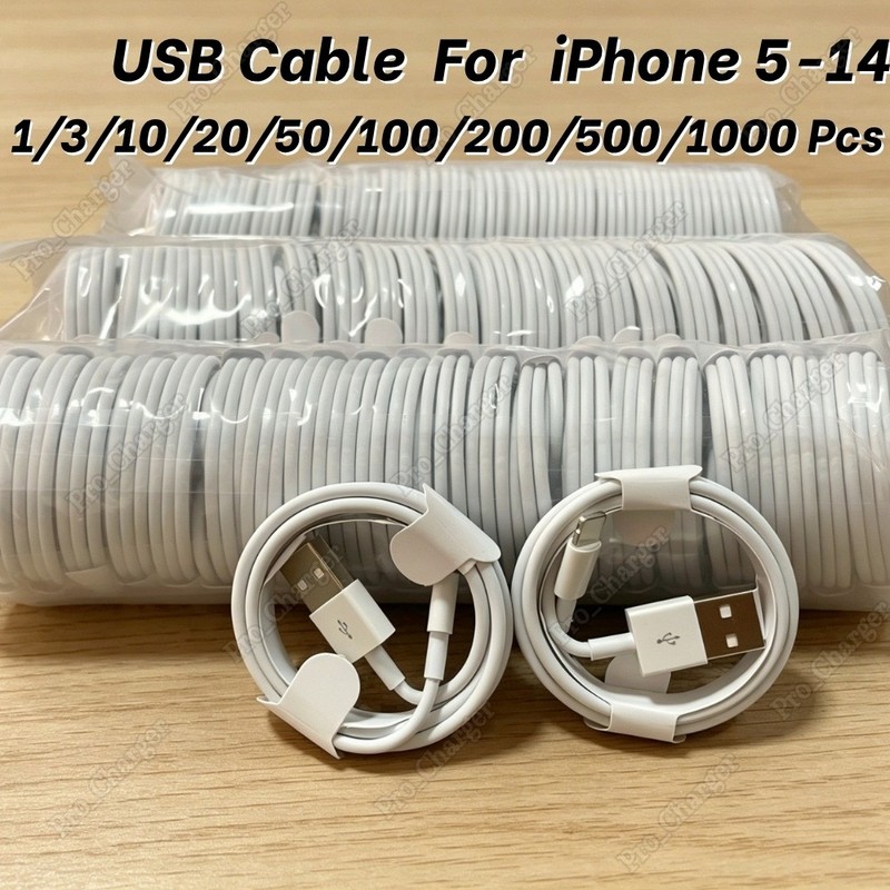 Wholesale USB Fast Charger Cable Lot For iPhone 14 13 12 11 Pro XS XR 8 7 6 Cord