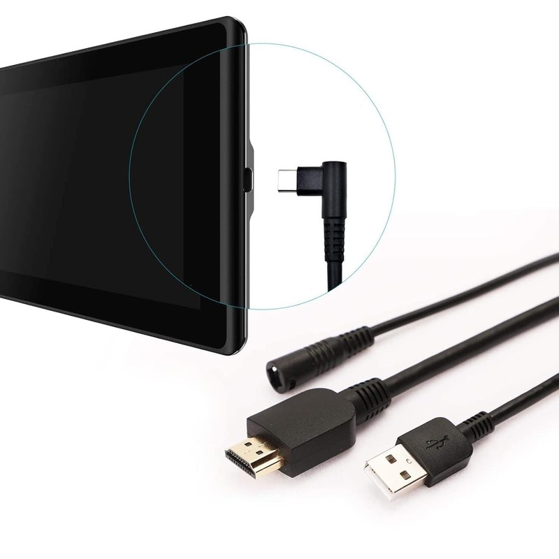 3-in-1 Cable for Huion KAMVAS 16 13 GT-133 and 12 GT-116 Graphics Drawing Mon... gallery