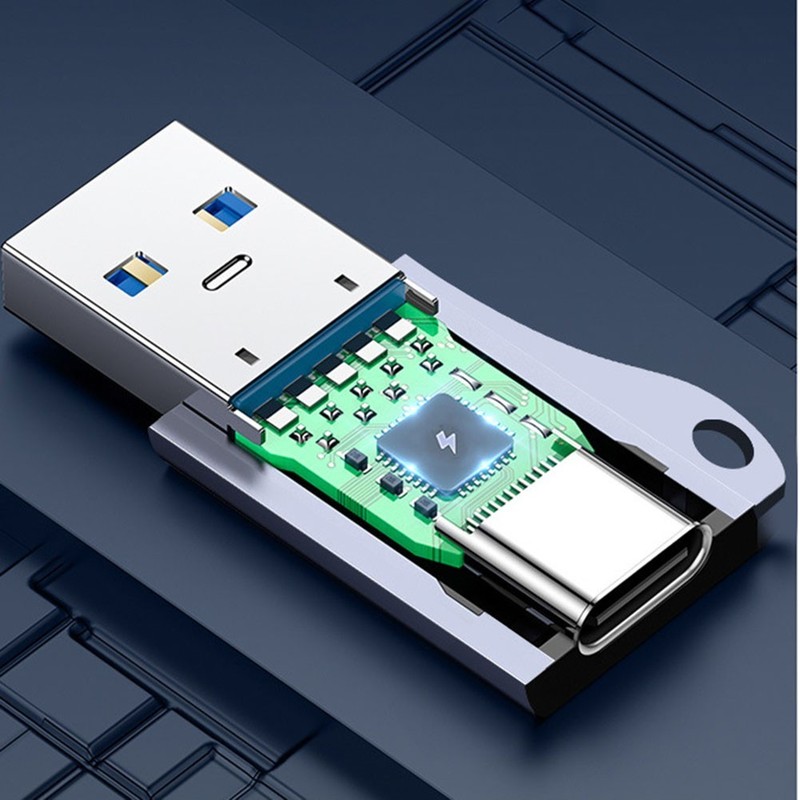 Effortless Device Connectivity Lightweight USB C to USBA Adapter and Keychain gallery