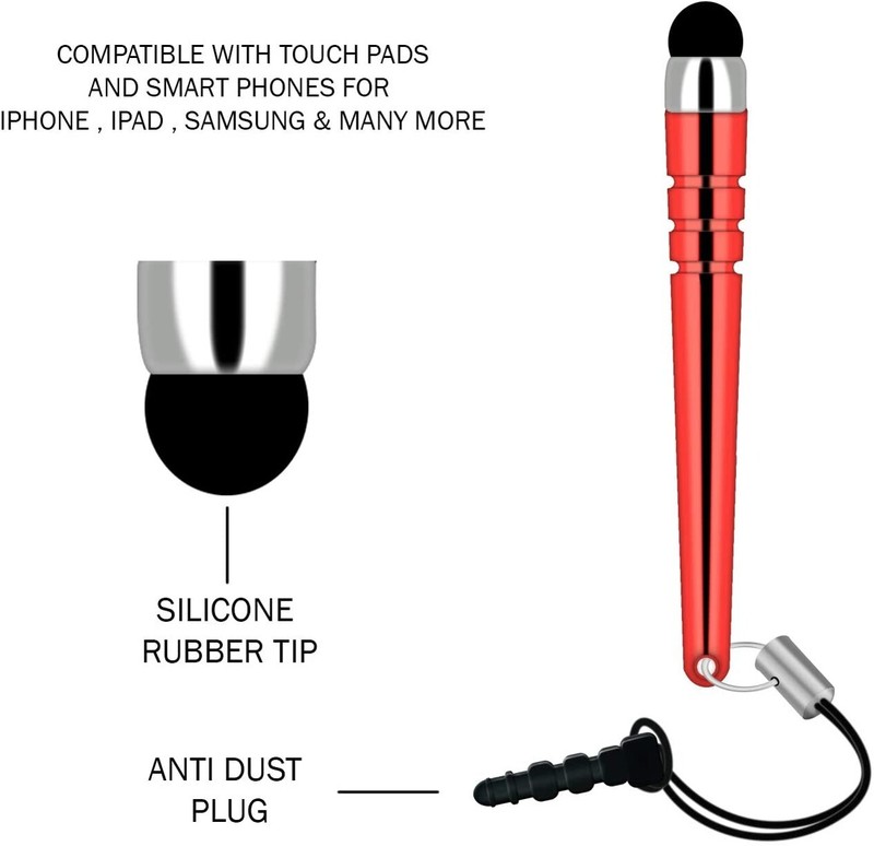 For Samsung Galaxy S23/Plus - Touch Pen Red Stylus Aluminum Compact gallery
