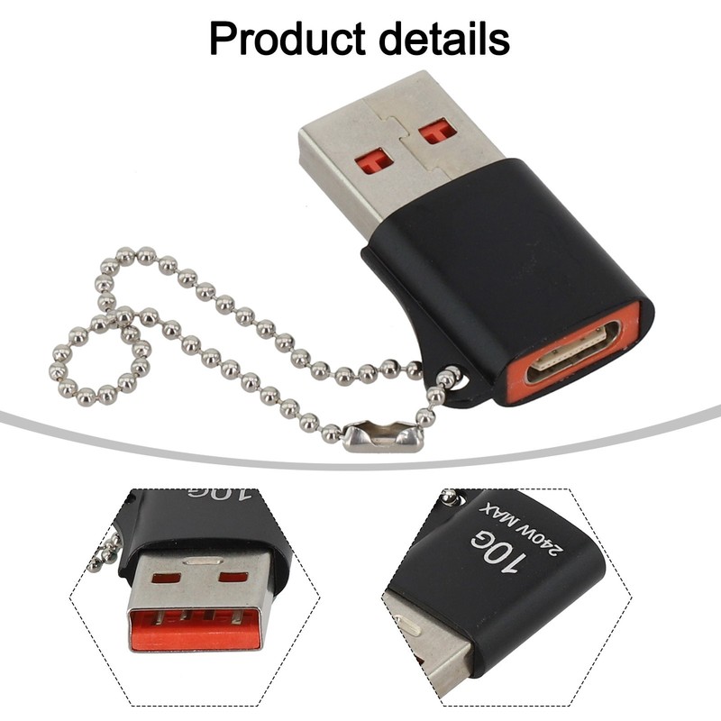 Effortless Device Connectivity Lightweight USB C to USBA Adapter and Keychain gallery