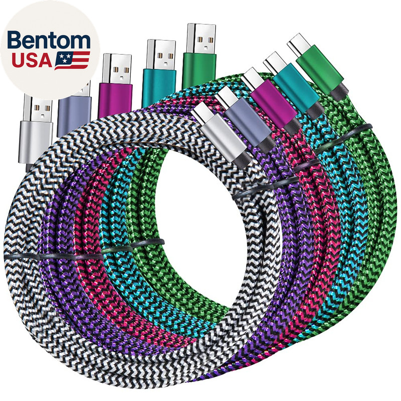 USB Type C Cable, 5 Pack (6FT) Nylon Braided USB C Cables 3A Fast Charging Charg gallery